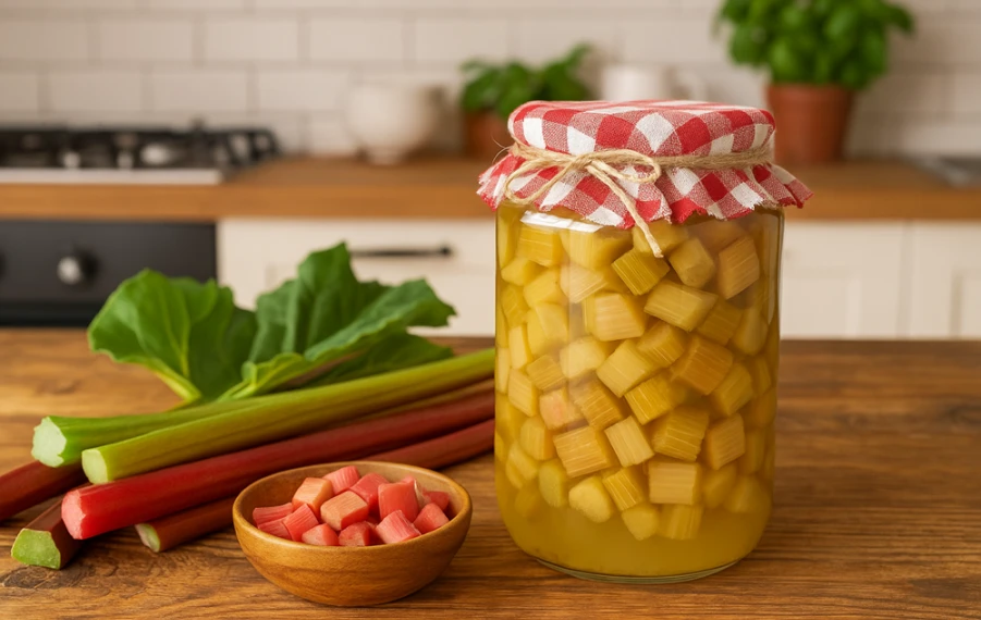 recept na rebarborový kompót