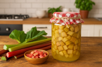 Recept na zaváranie: Rebarborový kompót – sladká odmena zo záhrady