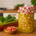 Recept na zaváranie: Rebarborový kompót – sladká odmena zo záhrady