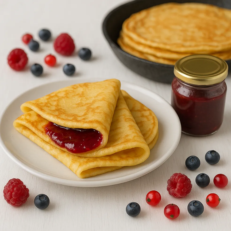 Palacinky s domácou marmeládou či džemom