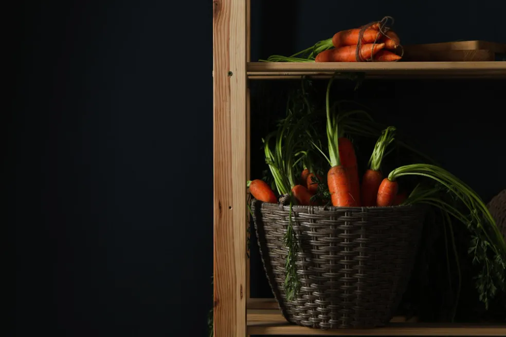 ekologické skladovanie zeleniny