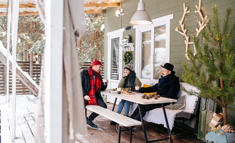 Ako využiť terasu v decembri