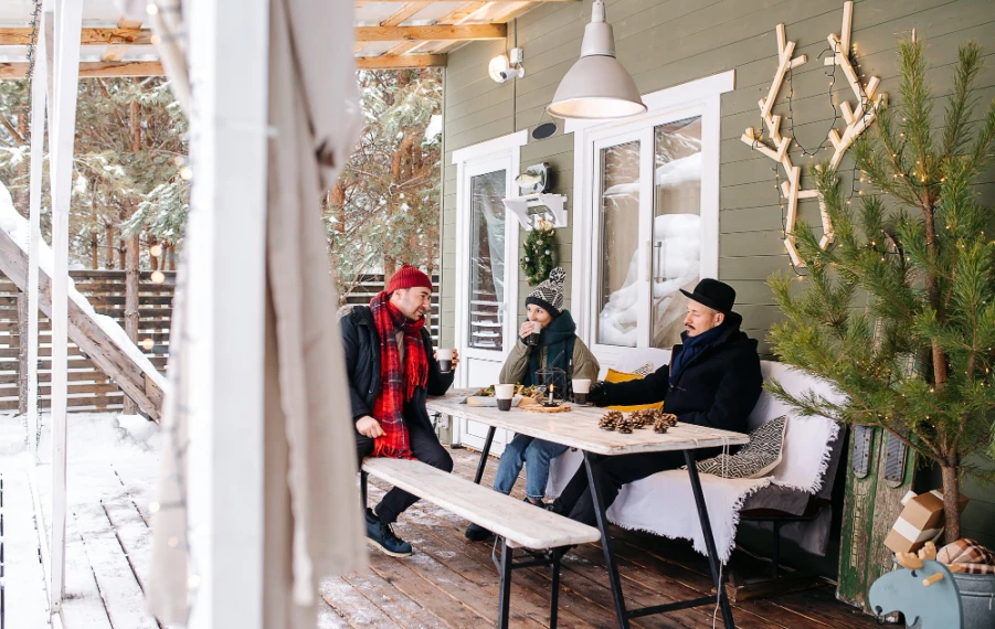 Ako využiť terasu v decembri