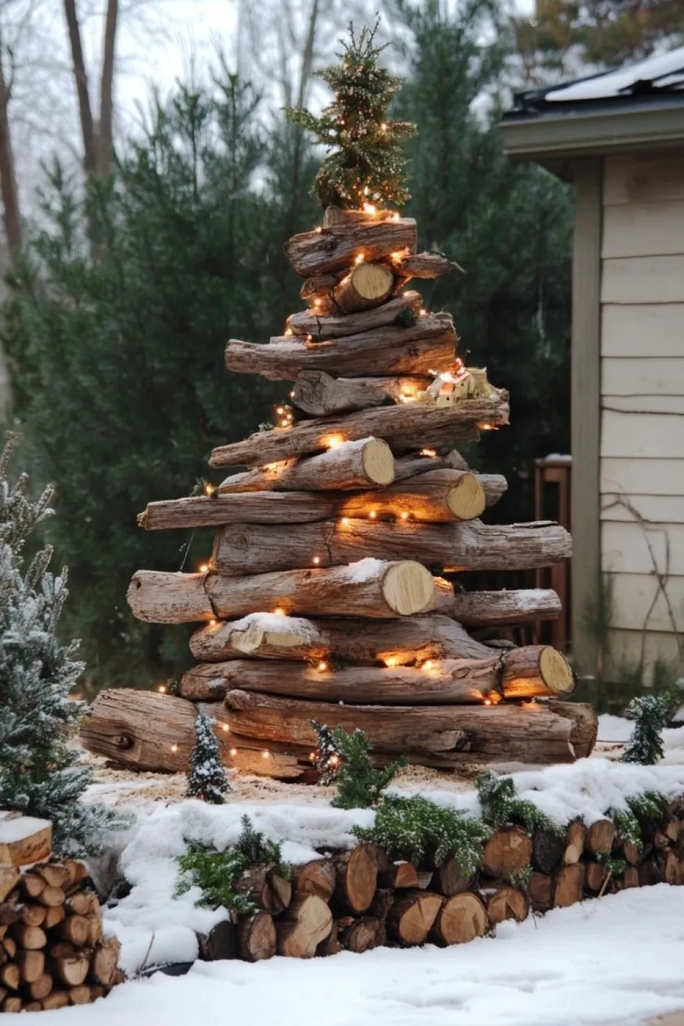 vianočný stromček do záhrady