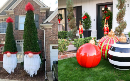 Vianočná výzdoba do záhrady