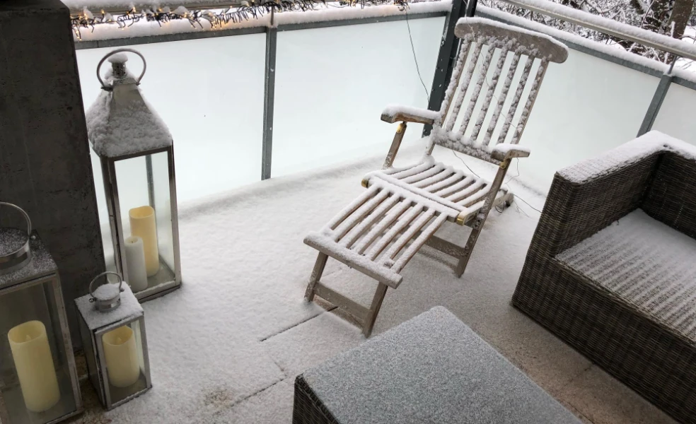 starostlivosť o balkón v zime