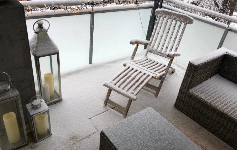 starostlivosť o balkón v zime