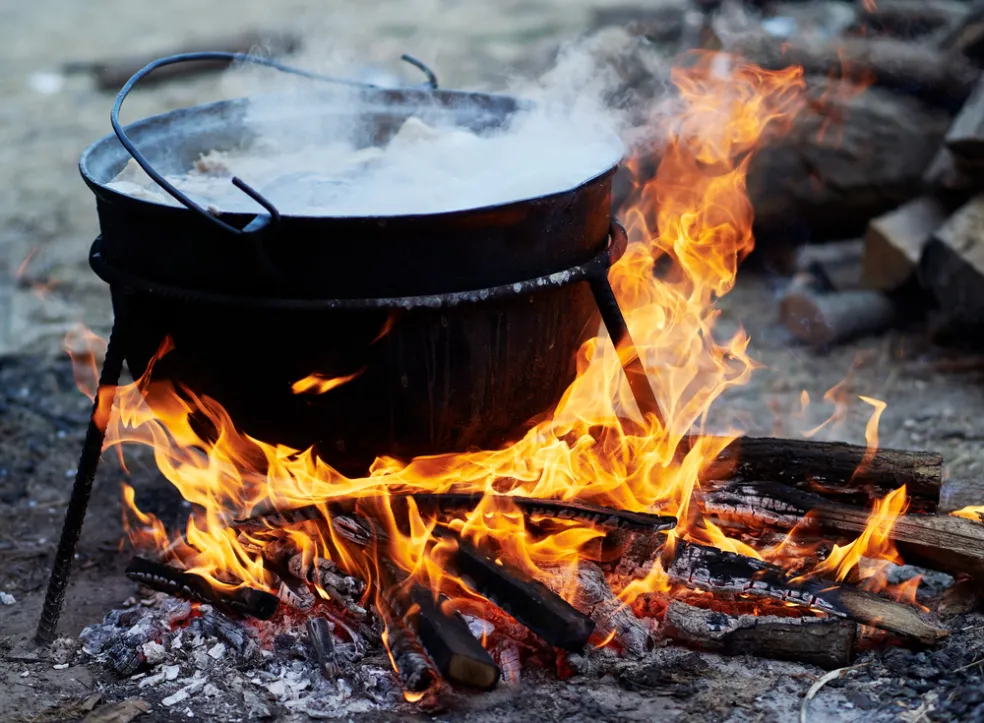 príliš silný plameň